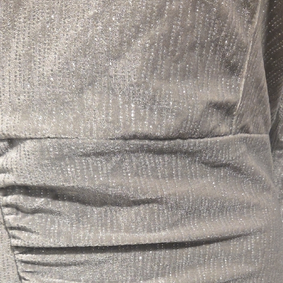 Lavish Alice Metallic Silver One-Shoulder Dress - Picture 6 of 16